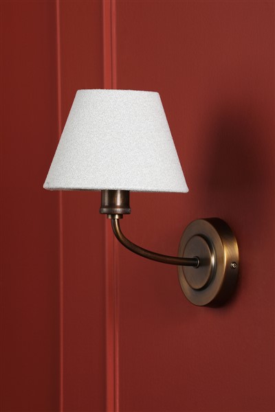 (image for) Laura Ashley Denston Wall Light Antique Bronze With Shade